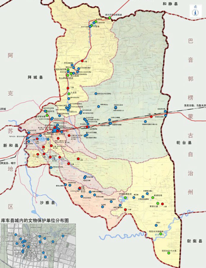 库车县城内的文物保护单位分布图.jpg